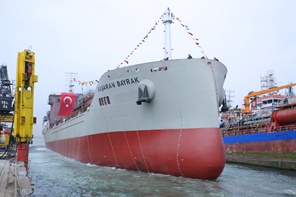 NB80 Projesi: M/T BASARAN BAYRAK Denize İndirildi